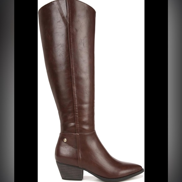 LIFE STRIDE VELOCITY 2.0 - REESE KNEE HIGH CHESTNUT BROWN BOOTS - Picture 2 of 7